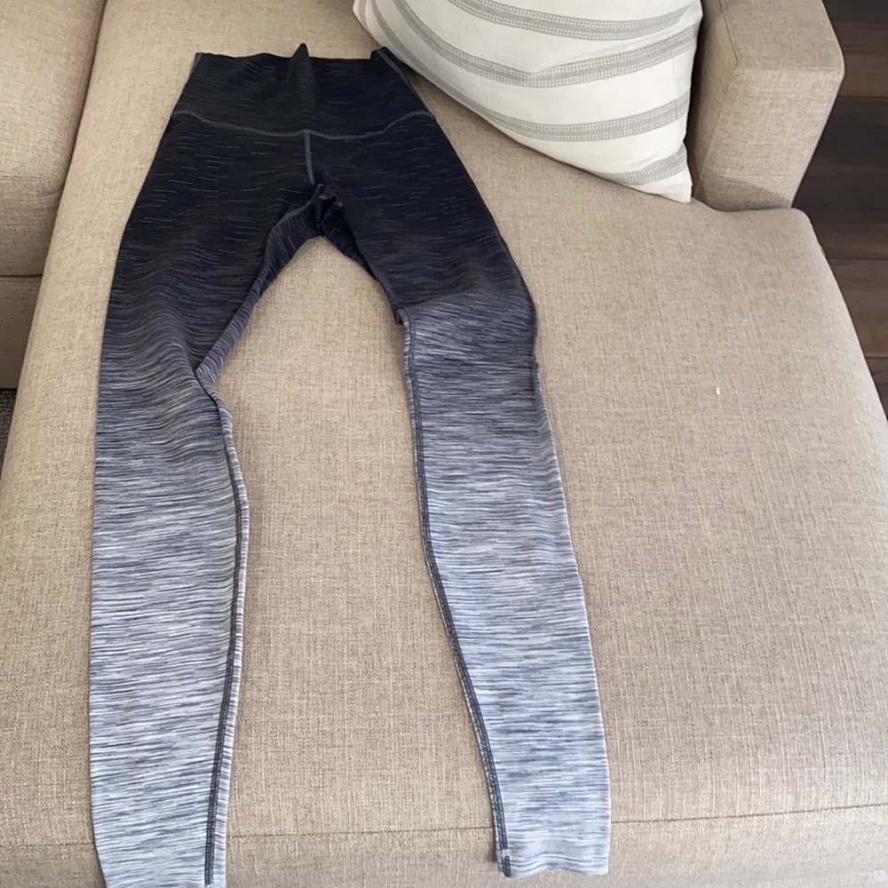 Lululemon high waisted graduated stripe leggings